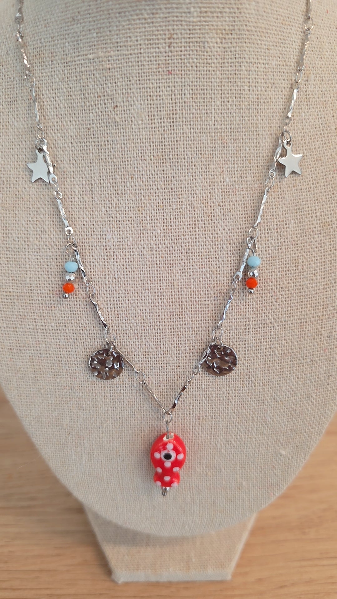 Collier POISSON ROUGE