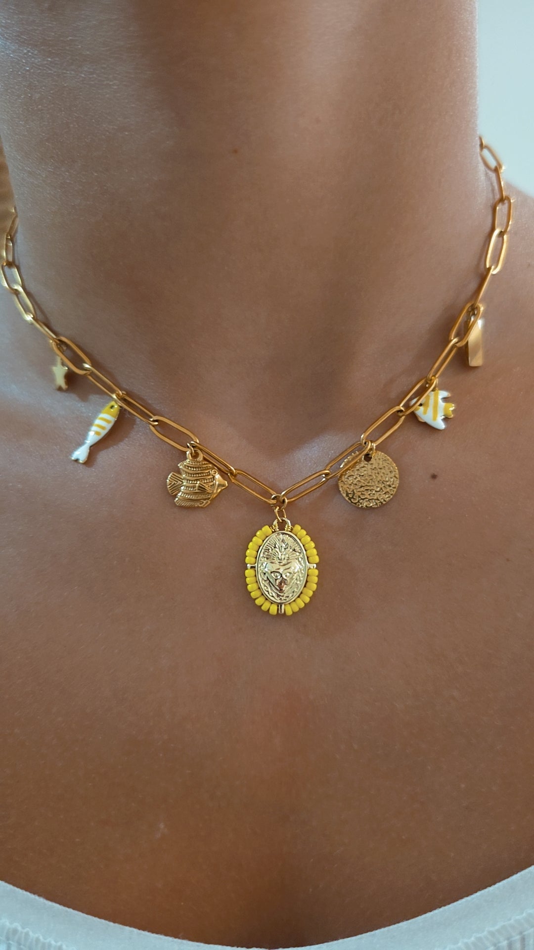 Collier ARIA Jaune
