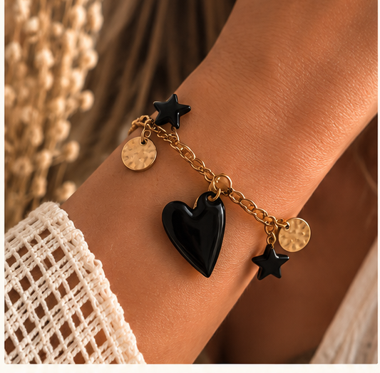 Bracelet DARWIN noir porté - CARLI for M