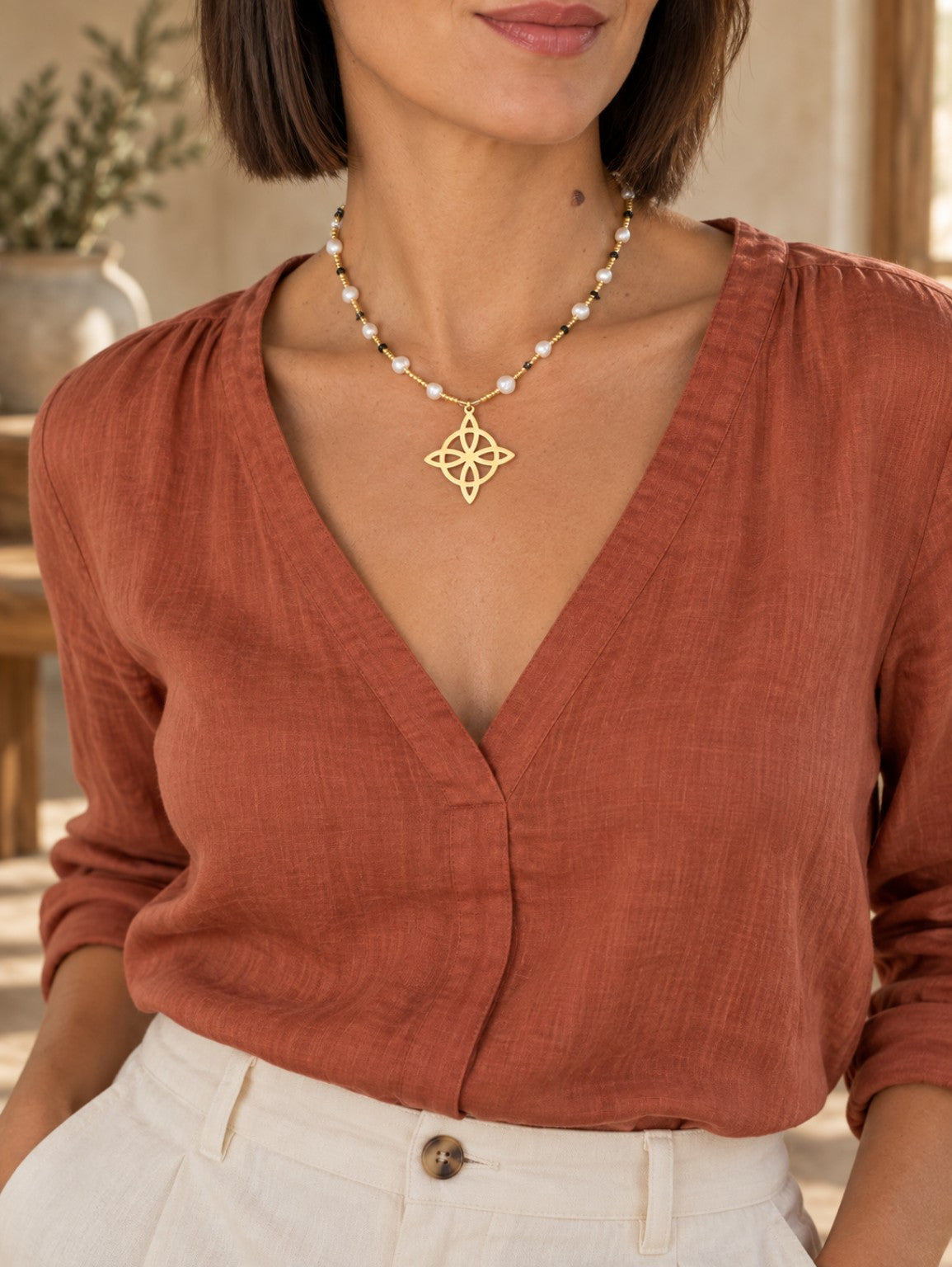 Collier SALEM – mannequin en terracotta