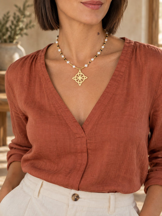 Collier SALEM – mannequin en terracotta