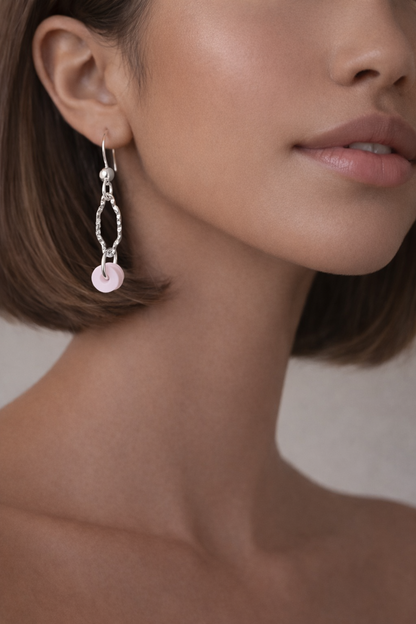 Boucles d'oreilles BURANO argenté – vue 3 – CARLI for M