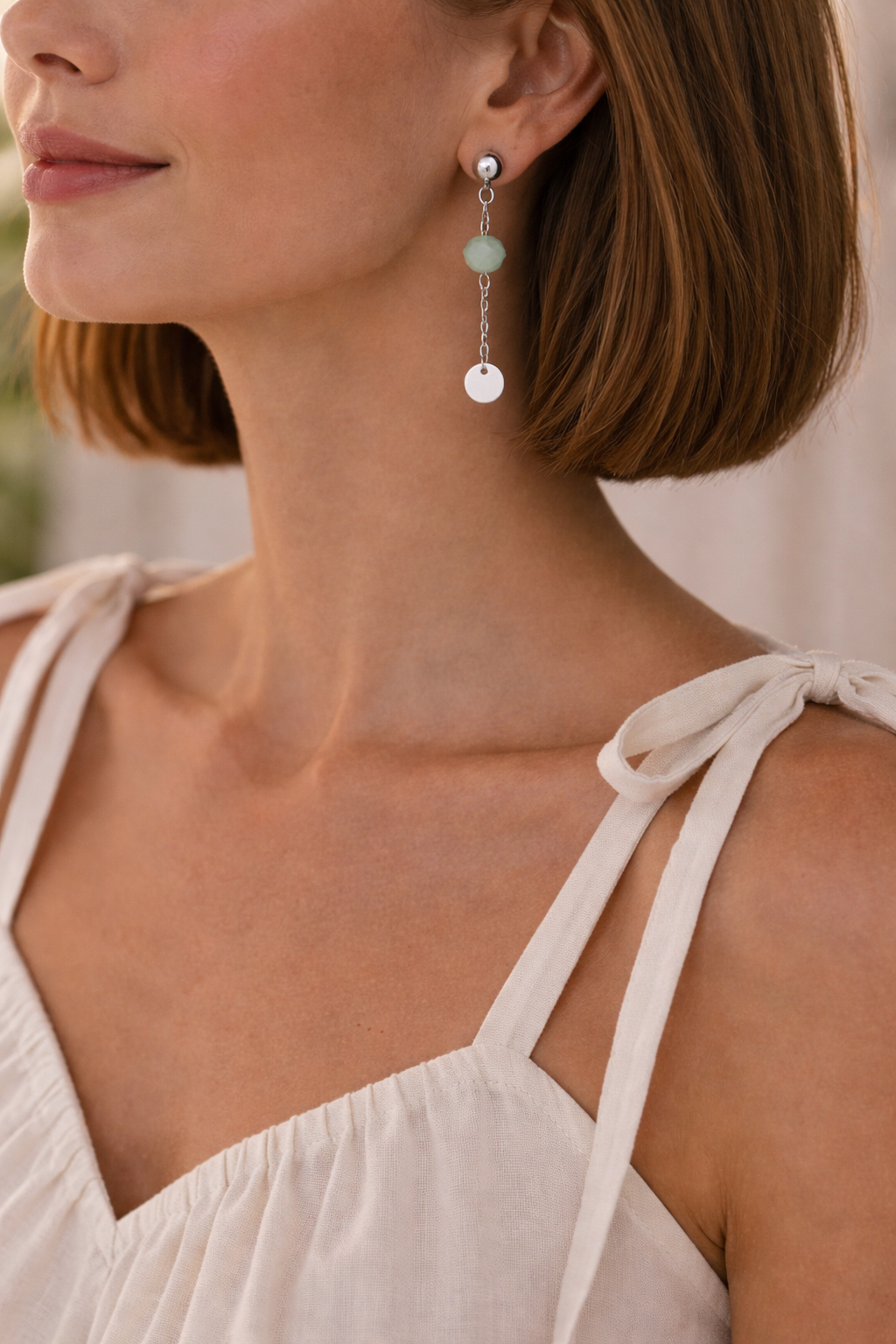 Boucles d'oreilles PORTO ARGENT – vue 2 – CARLI for M