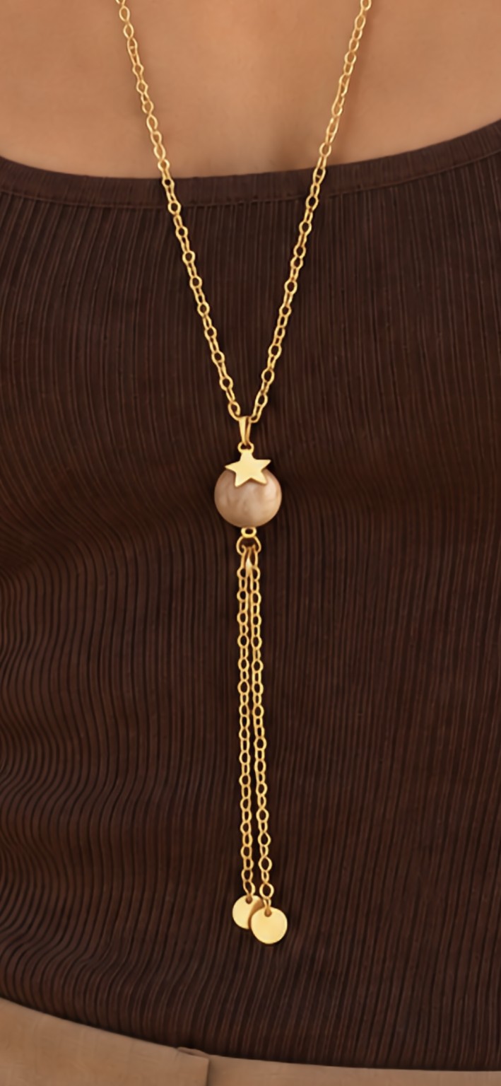 Collier PÉKIN doré détail